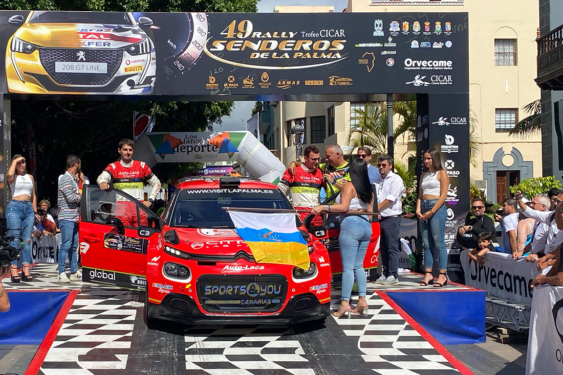 Miguel Suárez y Eduardo González lideran el 49 Rally Senderos de La Palma tras la primera jornada