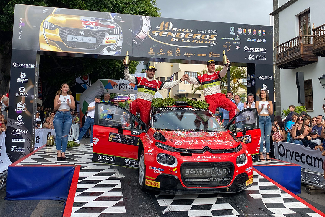 Miguel Suárez y Eduardo González logran el triunfo en el 49 Rally Senderos de La Palma